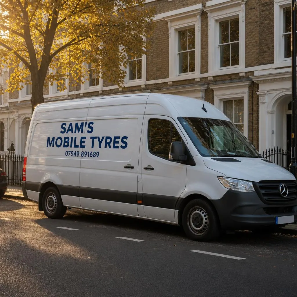 Mobile tyre service van
